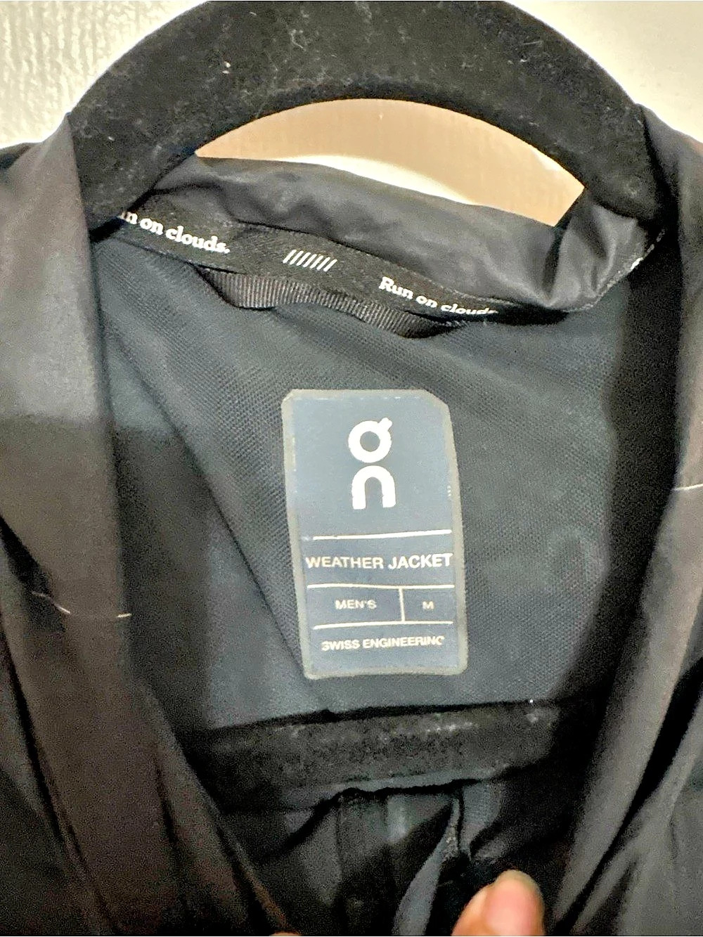 On Weather Jacket Color Block Performance Jacket water resistant packable M - Picture 3 of 8